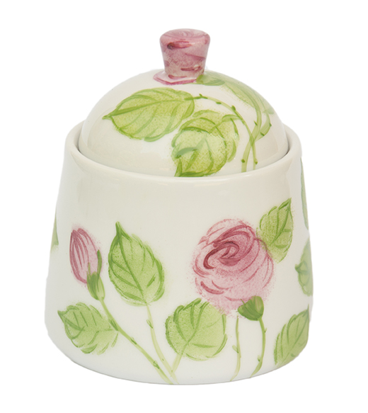 Rosa Rosen Zuckerdose