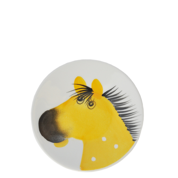 Oswald Pferd gelb Teller 11 cm