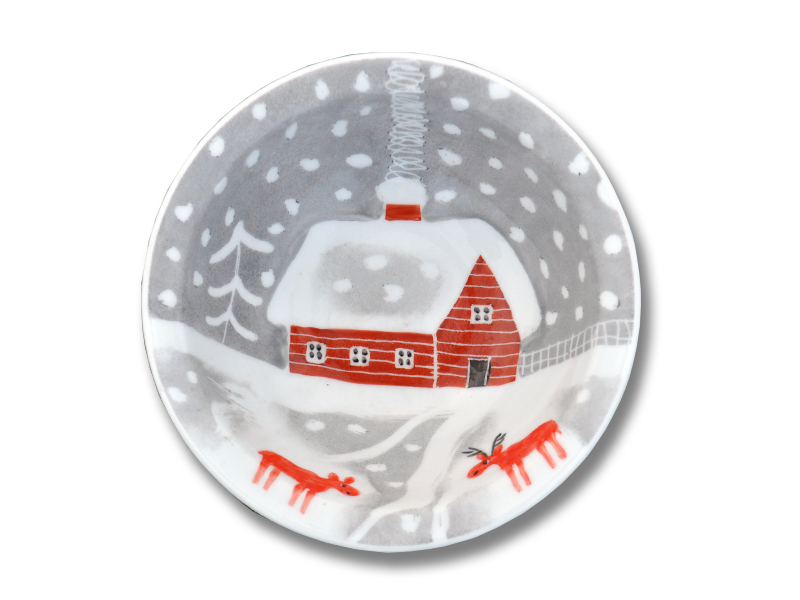 Schneeelche Schale 16 cm