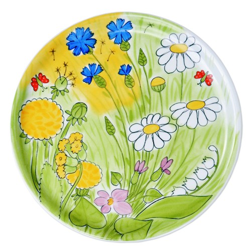 Alle Blumen Tortenplatte aus Porzellan 31 cm