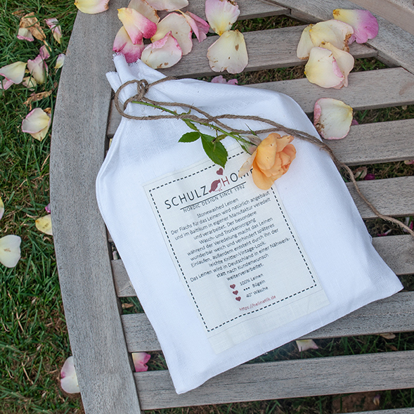Nachhaltige Geschenkverpackung / Leinenbeutel wiederverwendbar von SchulzHOMEWEAR von SchulzHOMEWEAR