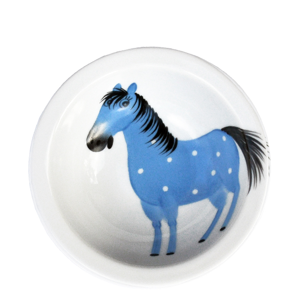 Oswald Pferde blau Schale 16 cm