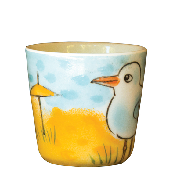 Möwe mit Schirm Eierbecher