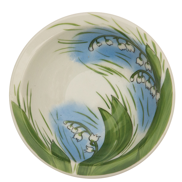 Maiglöckchen blau Schale aus Porzellan 16cm