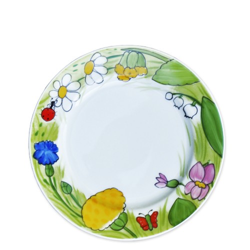 Alle Blumen Teller aus Porzellan 19 cm