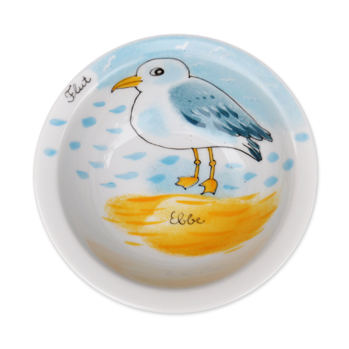 Möwe mit gelbem Schnabel Schale 16 cm
