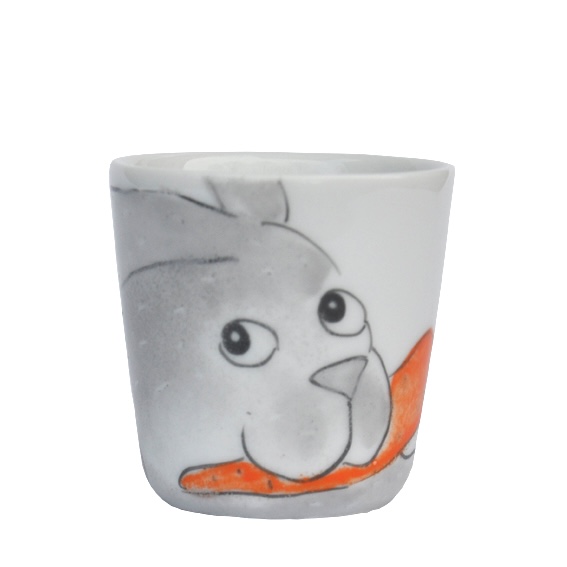 Hase hellgrau Eierbecher