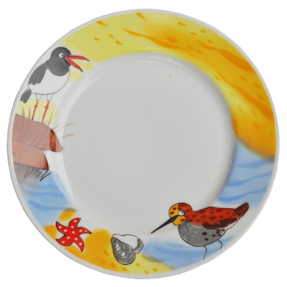 Austernfischer & Strandläufer Teller 19 cm