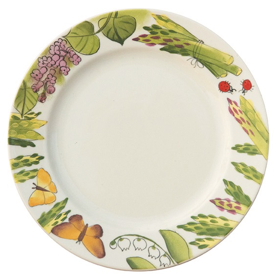 Spargel Teller 26 cm Set 6 Stück